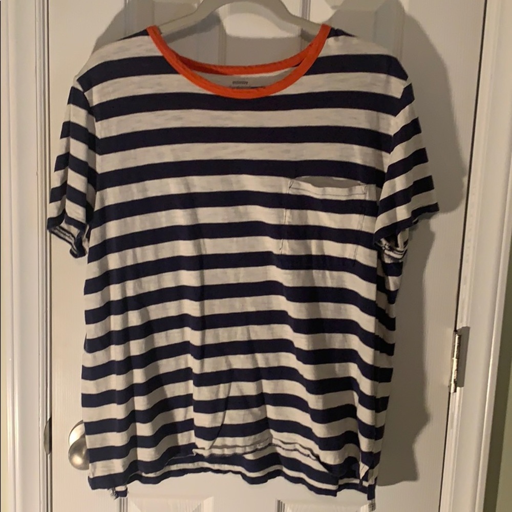 Old navy striped boyfriend shirt